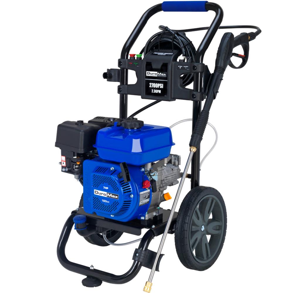 DuroMax Pressure Washer Gas 180cc 2.3gpm 2700psi ;