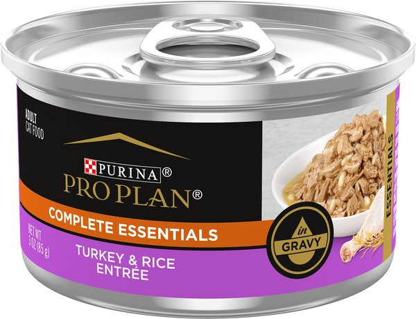 Purina Pro Plan Adult Turkey and Rice Entree in Gravy Canned Cat Food