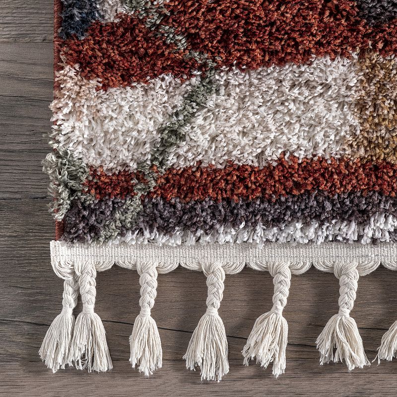 nuLoom Rosemarie Bohemian Soft Shag Tassel Area Rug