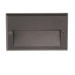 Hampton Bay 40-Lumen 5.5 in. Low Voltage Black Integrated LED Deck Light JAO2601LL