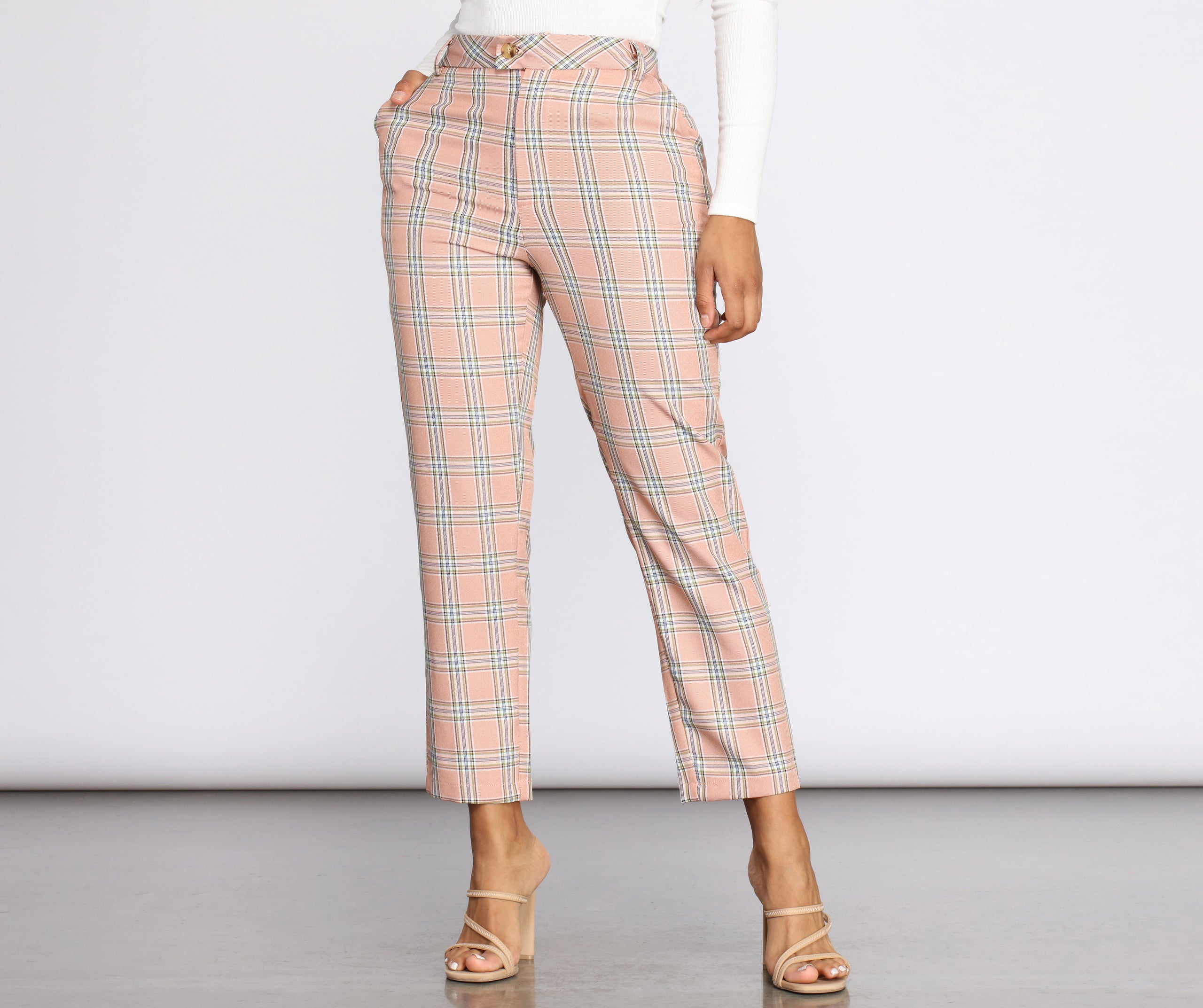 Mad For Plaid Cropped Pants