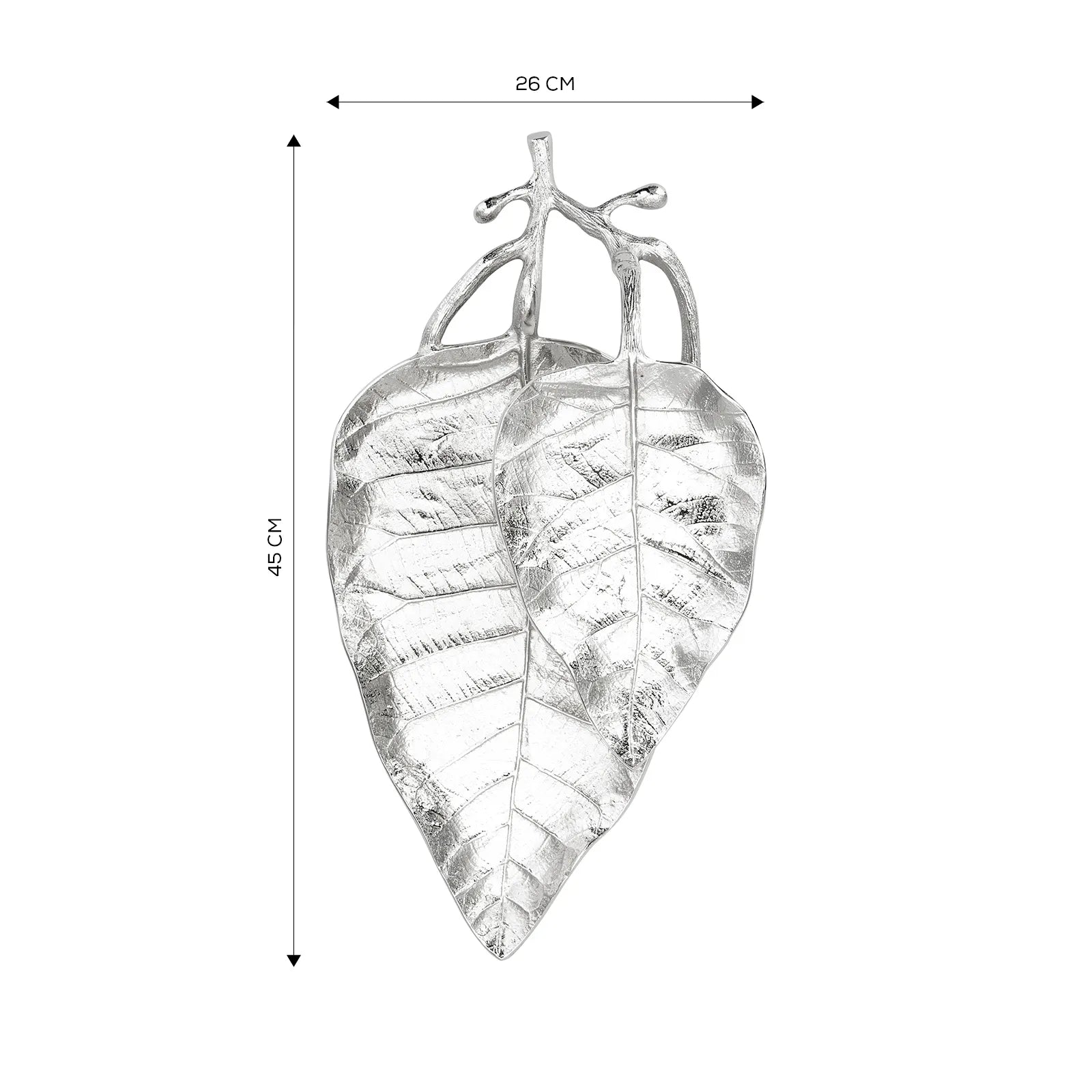 2 Layer Leaf Plate 26X45 Cm  153.19.01.1188