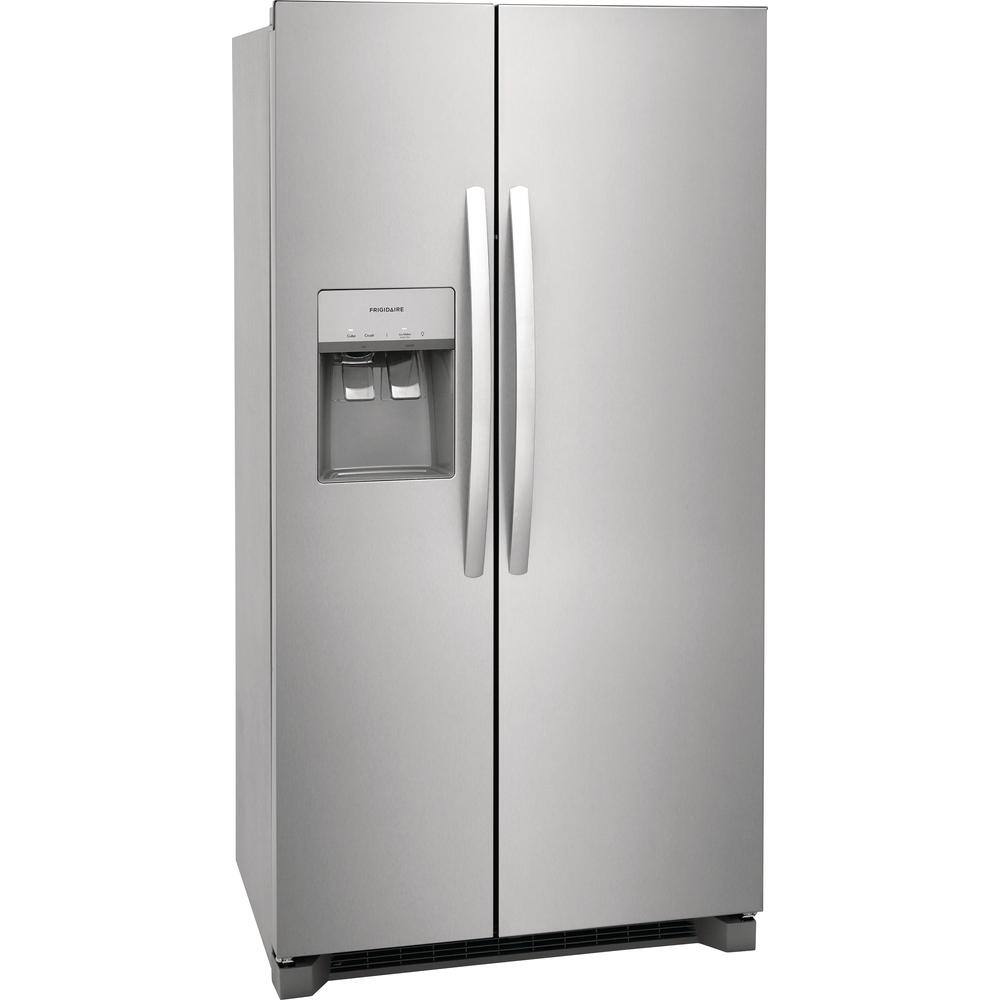 Frigidaire 36.1 in. 22.3 cu. ft. Counter Depth Side-by-Side Refrigerator in Stainless Steel FRSC2333AS