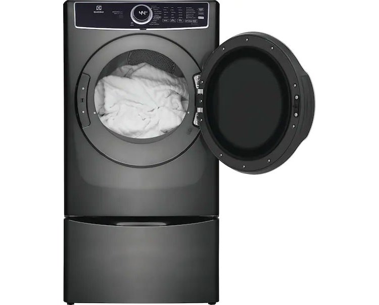 Electrolux 8 Cu. Ft. Titanium Front Load Perfect Steam Gas Dryer With LuxCare Dry and Instant Refresh