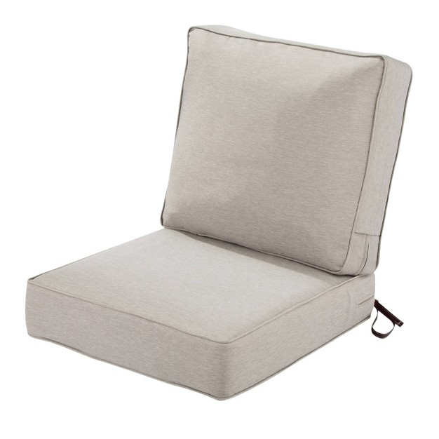 X 45 quot Montlake Fadesafe Patio Lounge Chair Cushion Set Heather Gray Classic Accessories