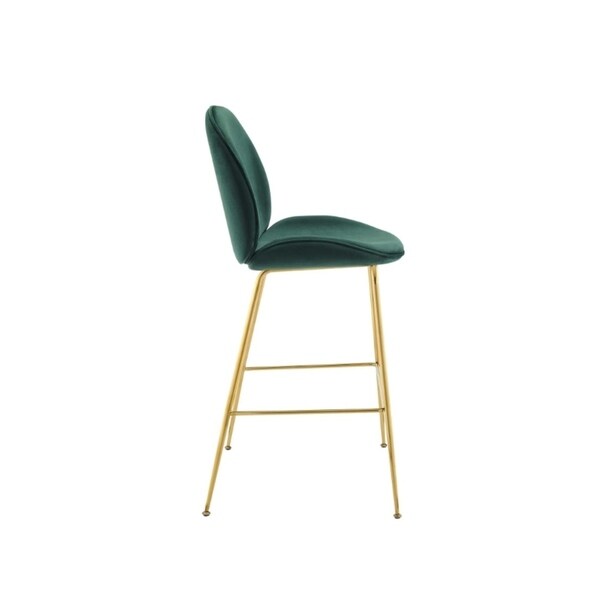 Beatlle style Velvet Counter Stool - N/A