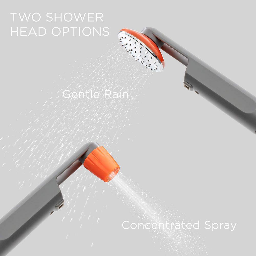 Ivation Outdoor Portable Shower Multi-Use Rechargeable and Portable Shower Head IVAPSHRB