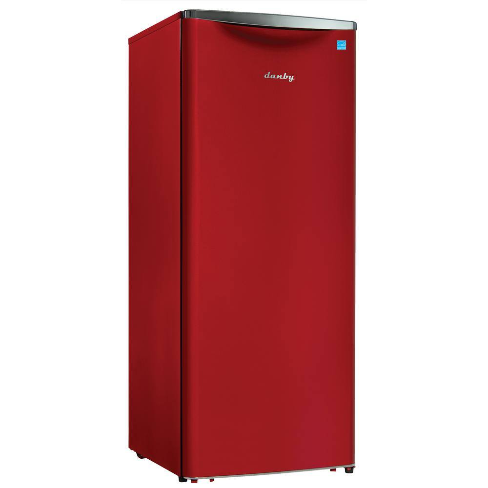 Danby 23.82 in. 11 cu. ft. Retro Freezerless Refrigerator in Red DAR110A3LDB