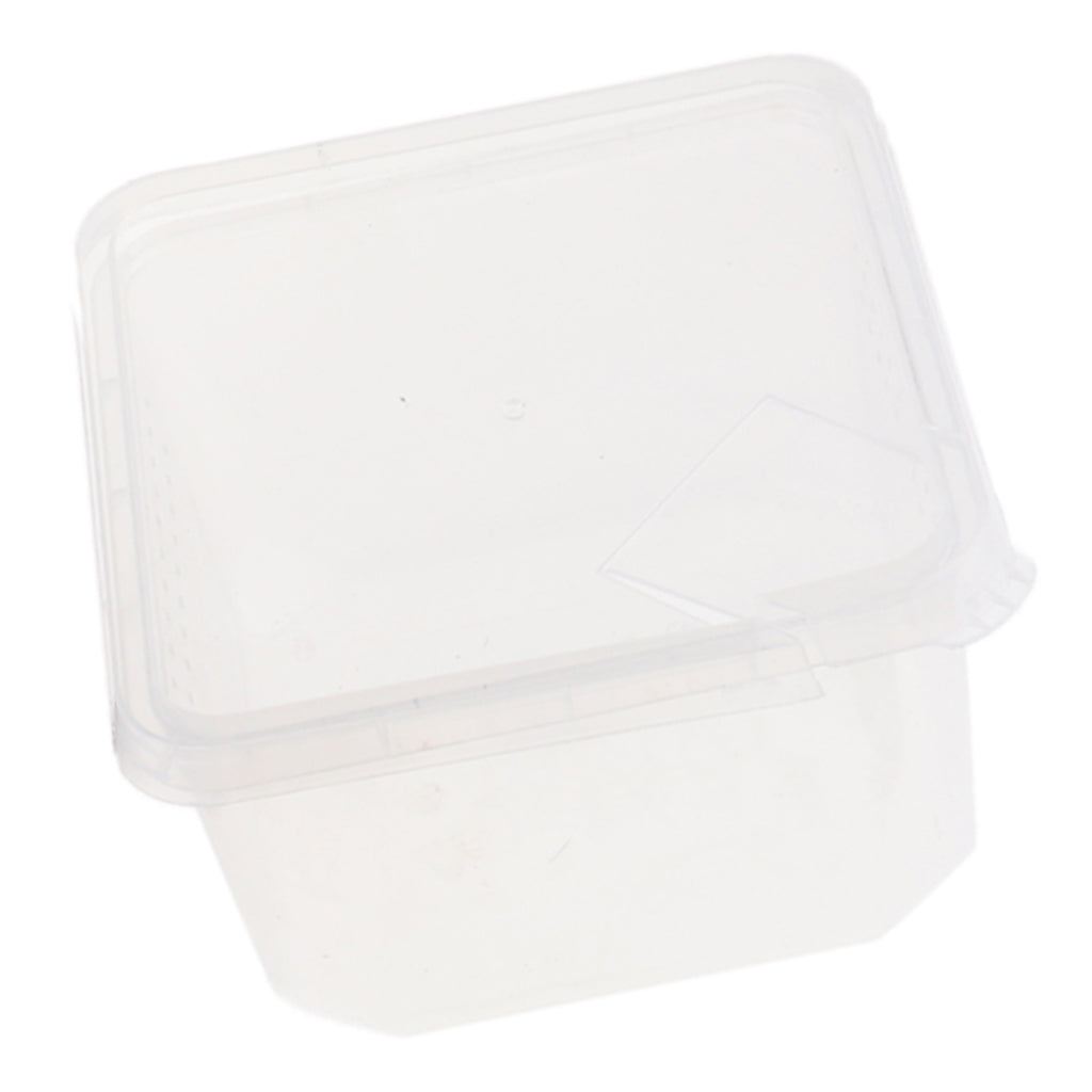 1x Spider Habitat Feeding Box Cage Case Container Tank 12x12x7cm