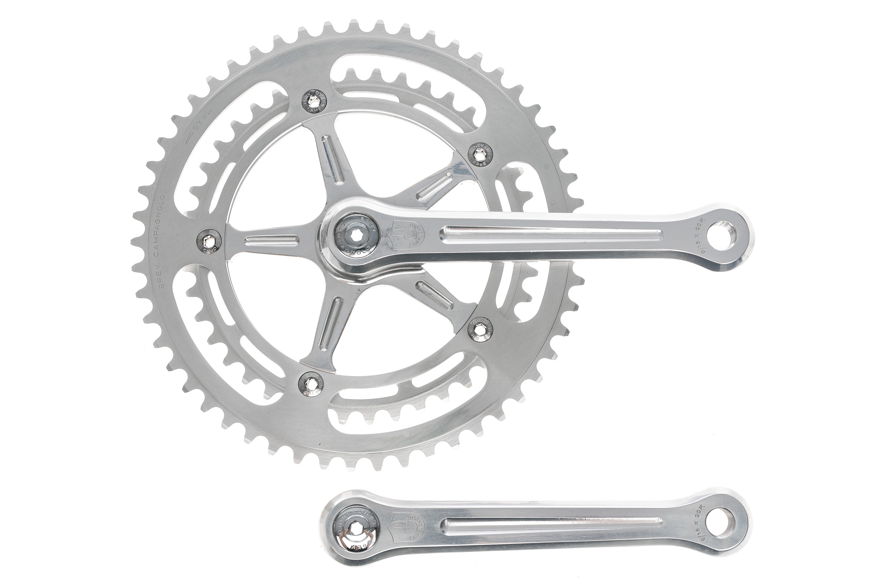 1984 Campagnolo Nuovo Record Strada Road Crank Set 6 Speed 170mm 52/42 144BCD