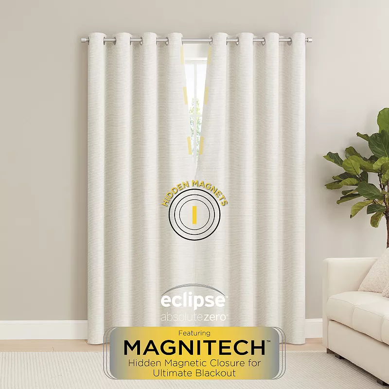 eclipse Magnitech Sam 100% Blackout 2-Window Curtain Panels