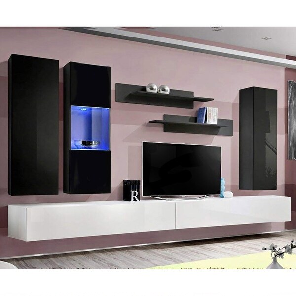 Fly EF5 30TV Wall Mounted Floating Modern Entertainment Center