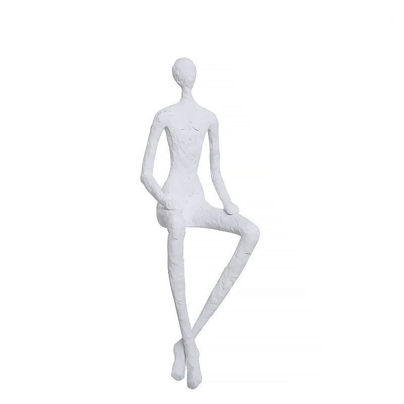 Pre Order 25 Days Delivery White Figure Resin  Decoration Fa-Sz2033B