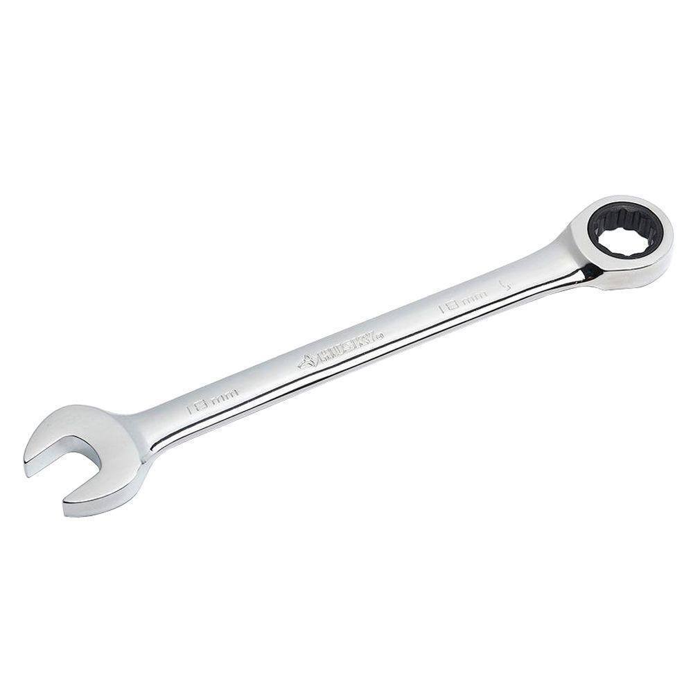 Husky 18 mm 12-Point Metric Ratcheting Combination Wrench HRW18MM