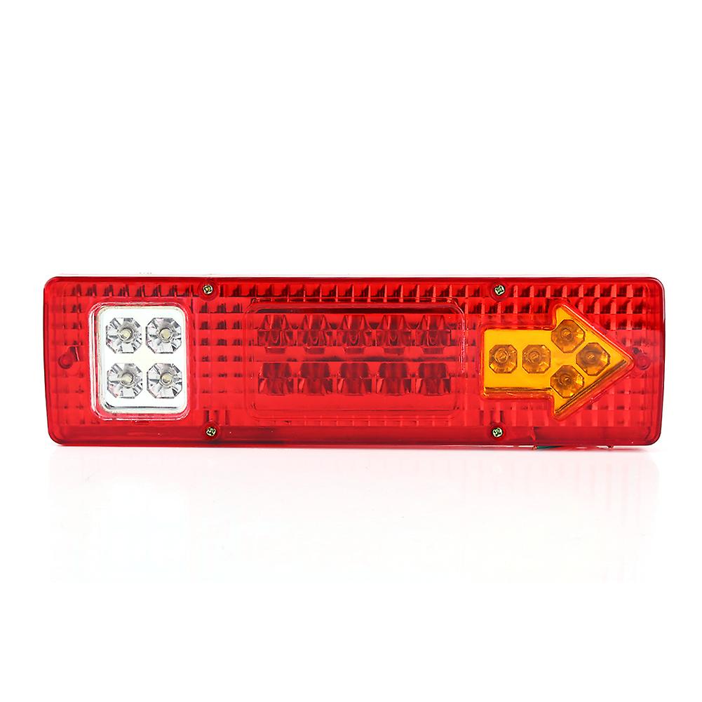 2 X 12v 19 Led Tail Lights Rear Brake Lamp Stop Turn Indicator For Car Truck Red