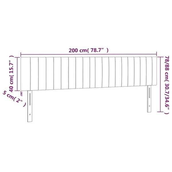 vidaXL Headboard Light Gray 39.4