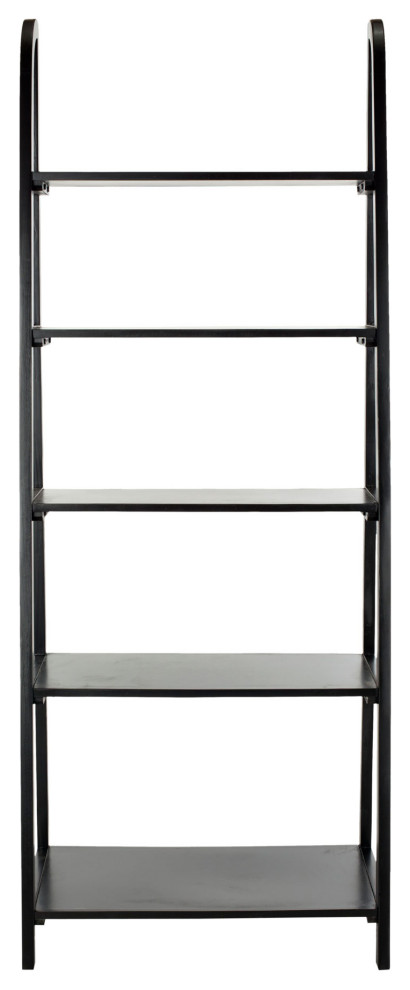 Cloe 5 Tier Etagere/ Bookcase Black   Transitional   Bookcases   by Peachtree Fine Furniture  Houzz