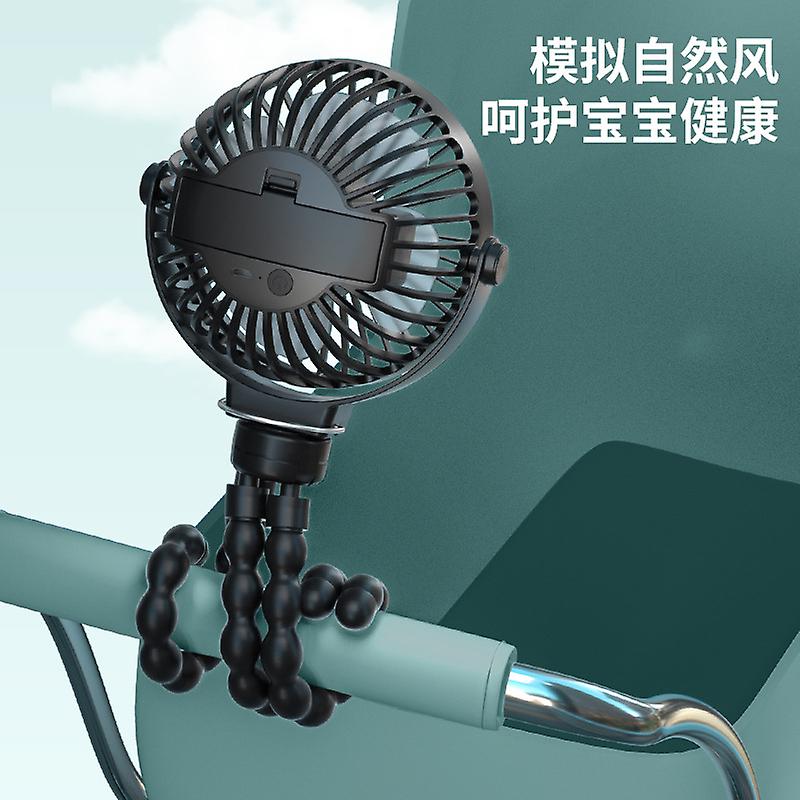 Mini Handheld Personal Portable Fan， Baby Stroller Fan， Car Seat Fan， Usb Powered With Flexible Tripod Clip