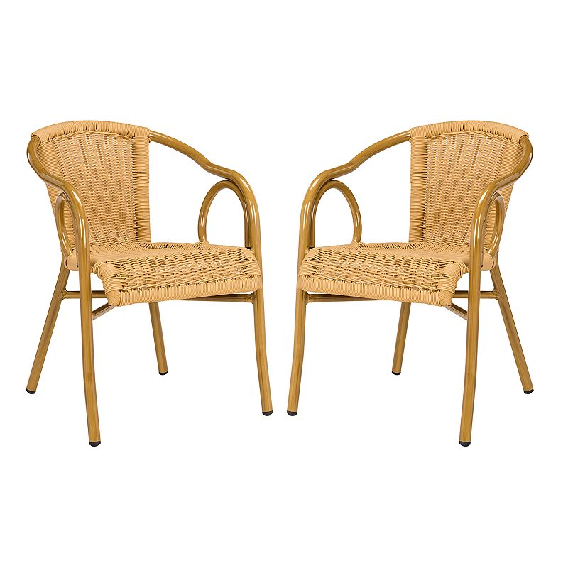 Safavieh Dagny Indoor / Outdoor Stacking Arm Chair 2-piece Set