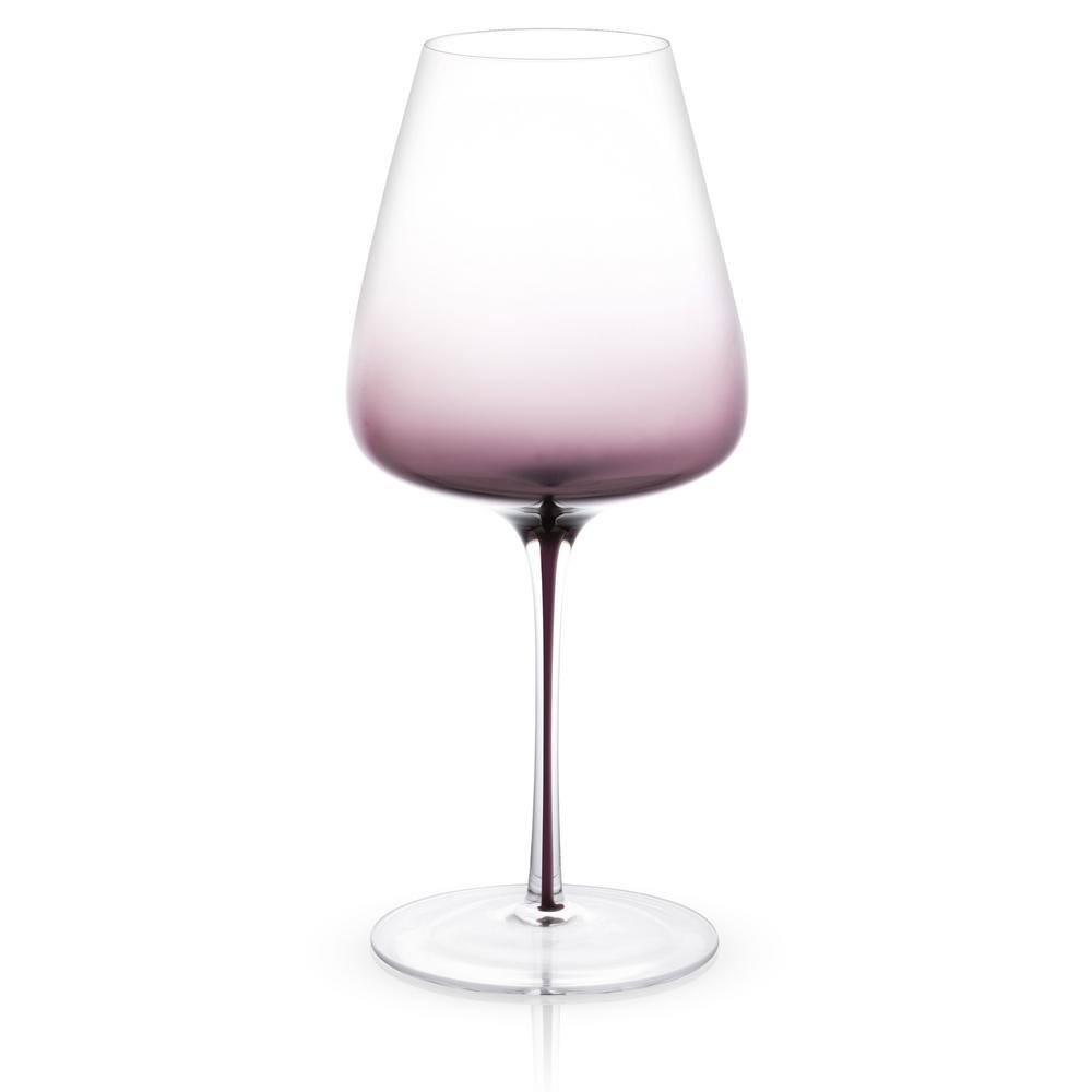 JoyJolt 26.8 oz. Black Swan Red Wine Glasses (Set of 2) JB10310