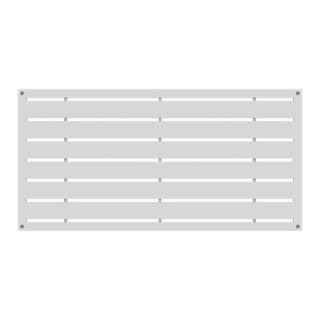 Barrette Outdoor Living 2 ft. x 4 ft. Boardwalk White Polypropylene Decorative Screen Panel 73042821