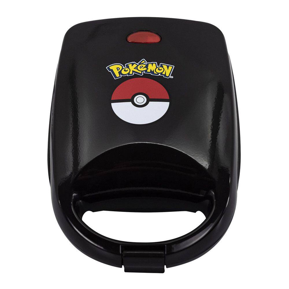 Uncanny Brands Black Pokemon 'Pokeball' 500-Watt Single Sandwich Maker PP2-POK-PB2