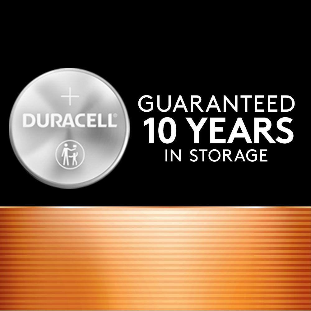 Duracell CR2032 3V Lithium Battery 6 Count Pack Bitter Coating Helps Discourage Swallowing 004133303533