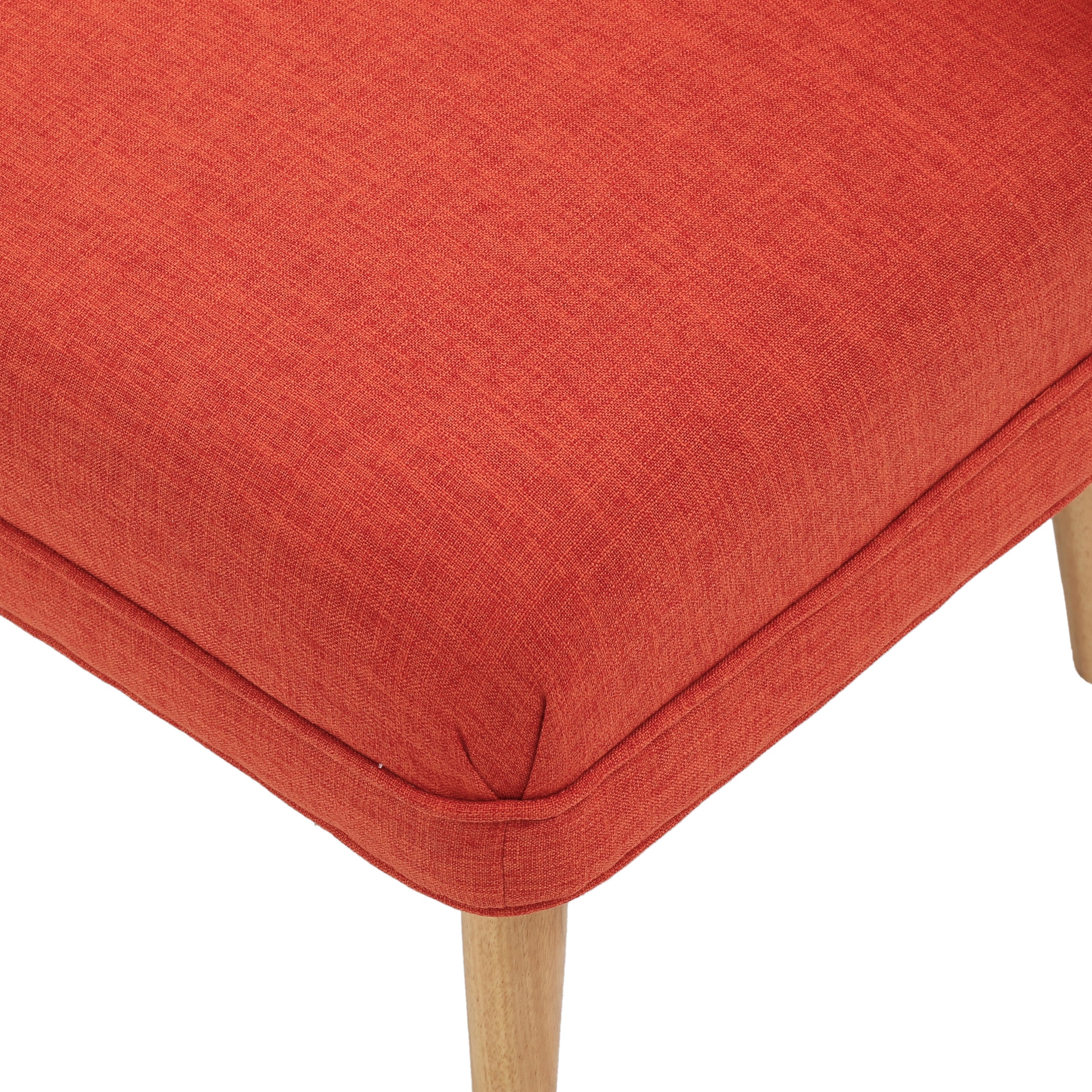 Dumont Mid Century Modern Fabric Settee