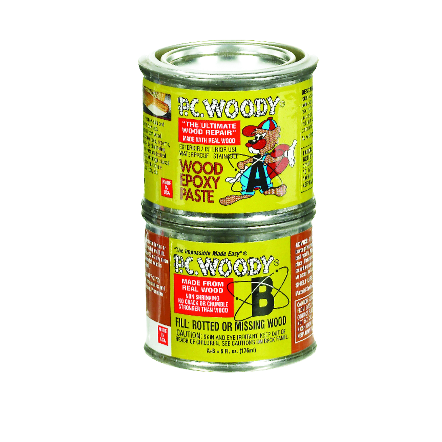 PC-Woody Tan Two Part Wood Epoxy Paste 6 oz