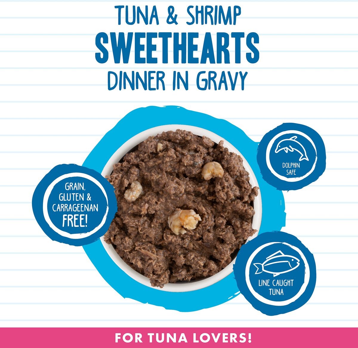 BFF Tuna and Shrimp Sweethearts Dinner in Gravy Canned Cat Food