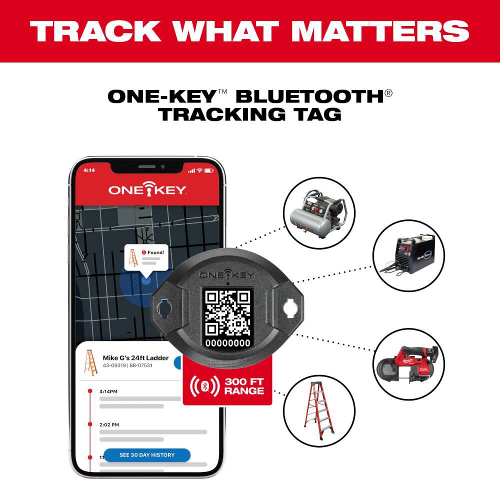 MW ONE-KEY Bluetooth Tracking Tag 10pk 48-21-2310 from MW