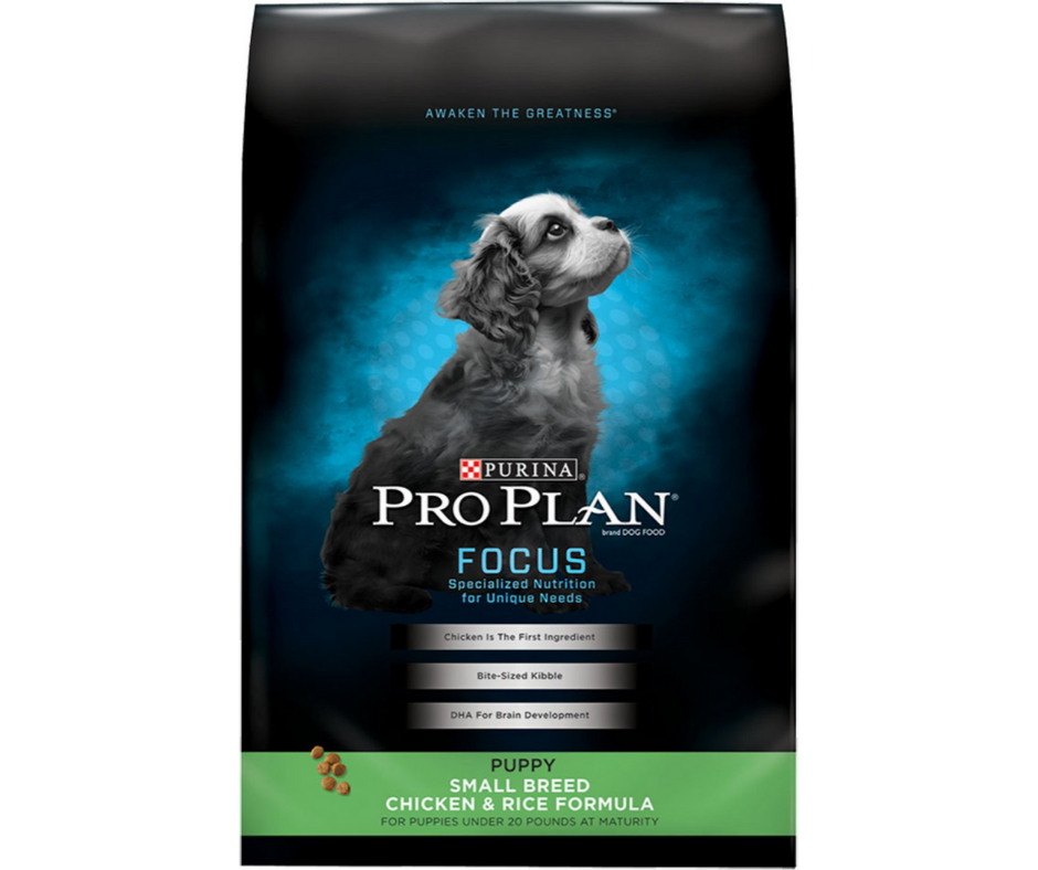 Purina Pro Plan - Small Breed， Puppy Chicken and Rice Recipe Dry Dog Foo