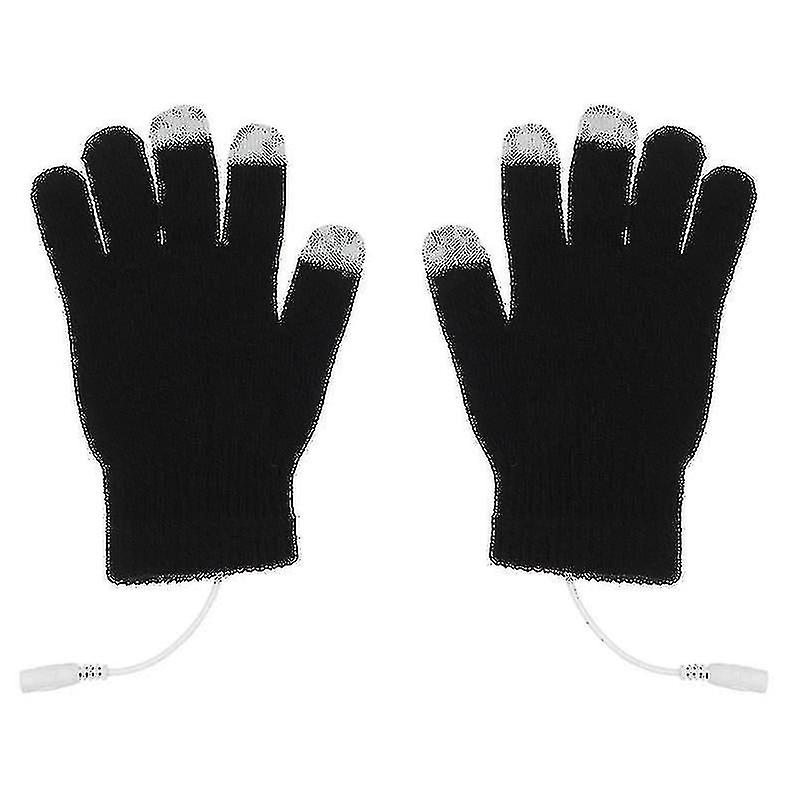 Cht-1 Pair Usb Warm Gloves Usb Heated Gloves Winter Warm Cotton Gloves Electric Gloves Touch Screen Mittens Hand Warmer