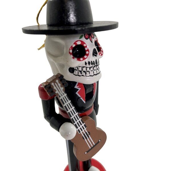 Santa's Workshop Day of the Dead Nutcracker Ornament 6