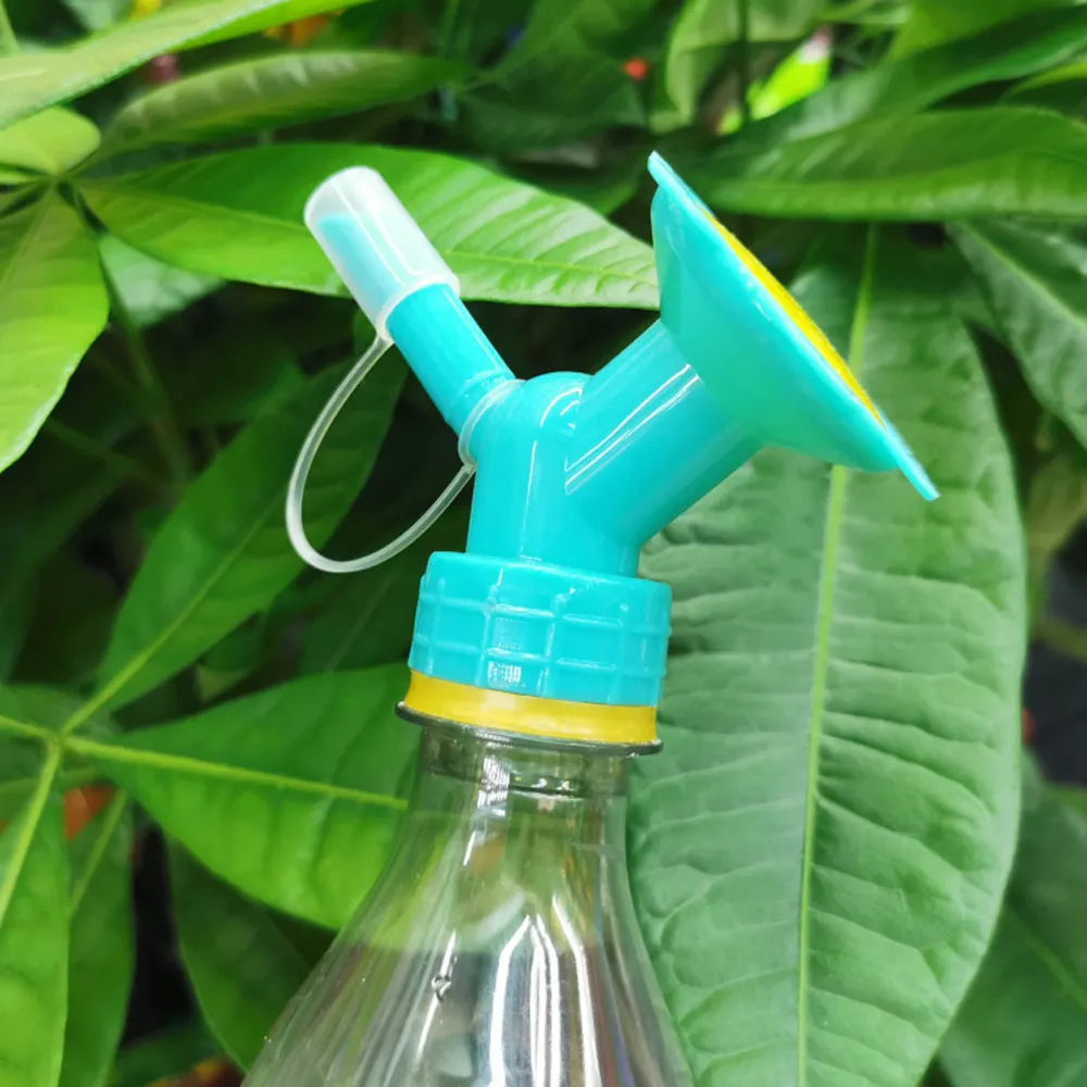 2In1 Watering Sprinkler Nozzle Water Bottle Plastic Sprinkler Flower Waterer Supplie Garden Tool Portable Household Potted Plant