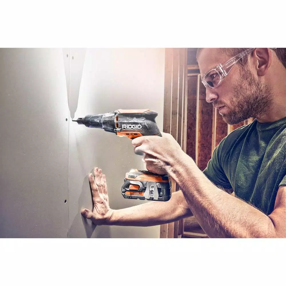 RIDGID 18-Volt Lithium-Ion Cordless Brushless Drywall Screwdriver with JobMax Multi-Tool， (2) 2.0 Ah Batteries， and Charger and#8211; XDC Depot