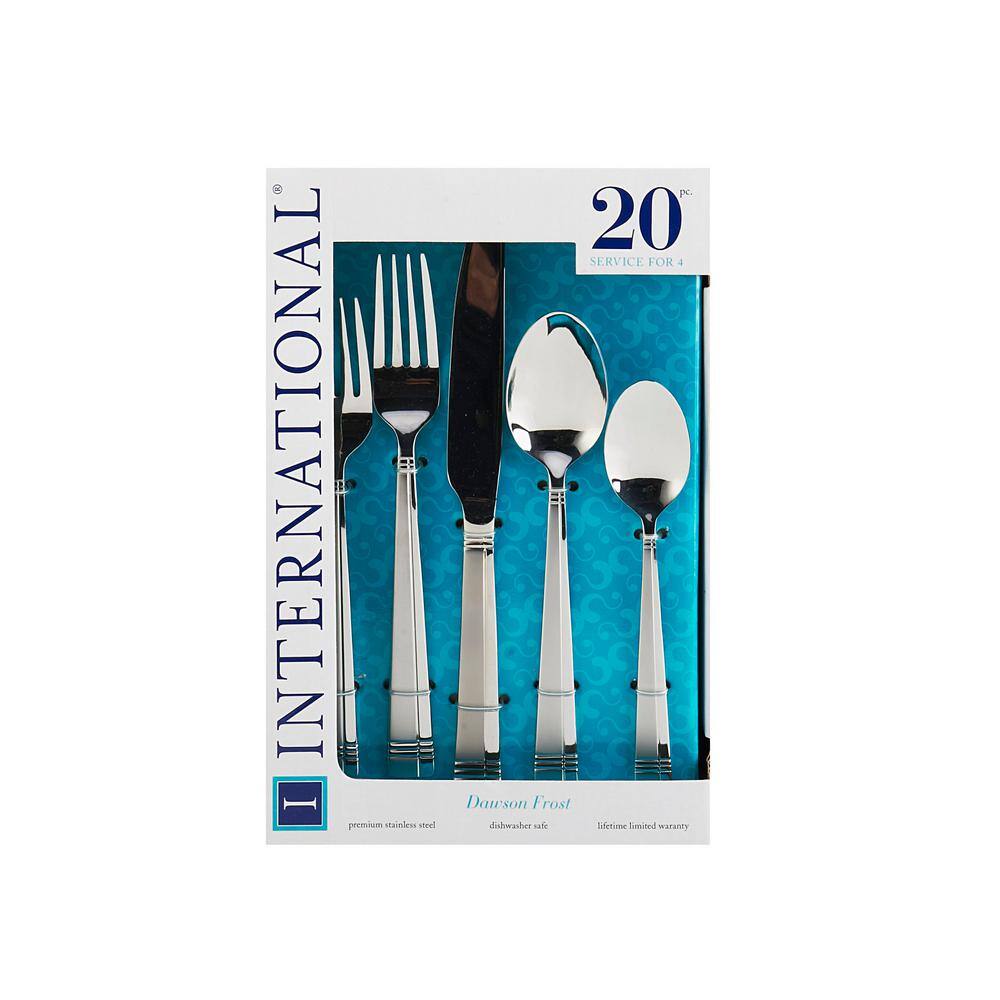 International Silver Dawson Frost 20-Piece 180 Stainless Steel Flatware Set (Service for 4) 5108514