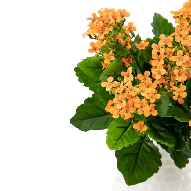 Amber Kalanchoe Artificial Silk Floral Bouquet