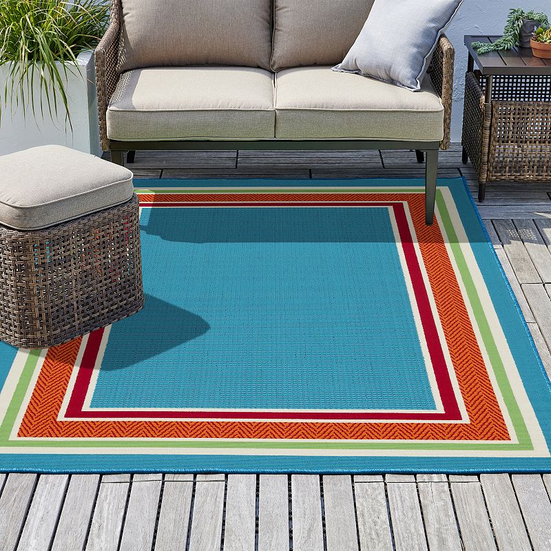 Sonoma Goods For Life® Framed Border Indoor Outdoor Rug