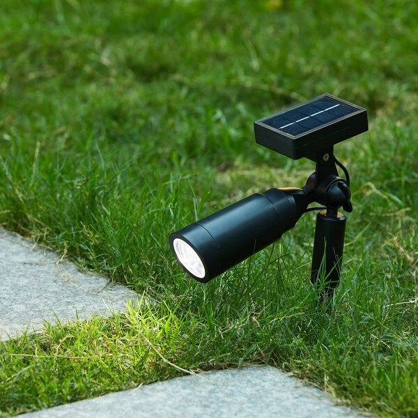 Solar Garden and Landscape 15LM Adjustable LED Spotlight