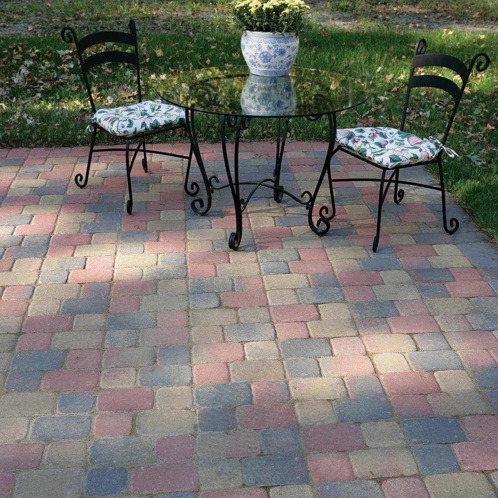 Pavestone 8.27 in. L x 5.51 in. W x 1.77 in.H Oldtown Blend Plaza Concrete Paver Tumbled (420-Pieces133 sq. ft.Pallet) 61299T