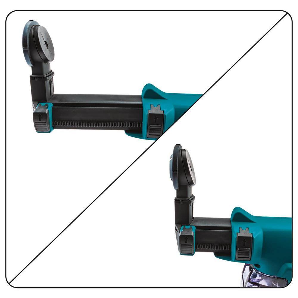 Makita 18V 5.0 Ah LXT Lithium-Ion Brushless 1 in. Cordless Rotary Hammer Kit Accepts SDS-PLUS HEPA Dust Extractor Attachment XRH011TWX