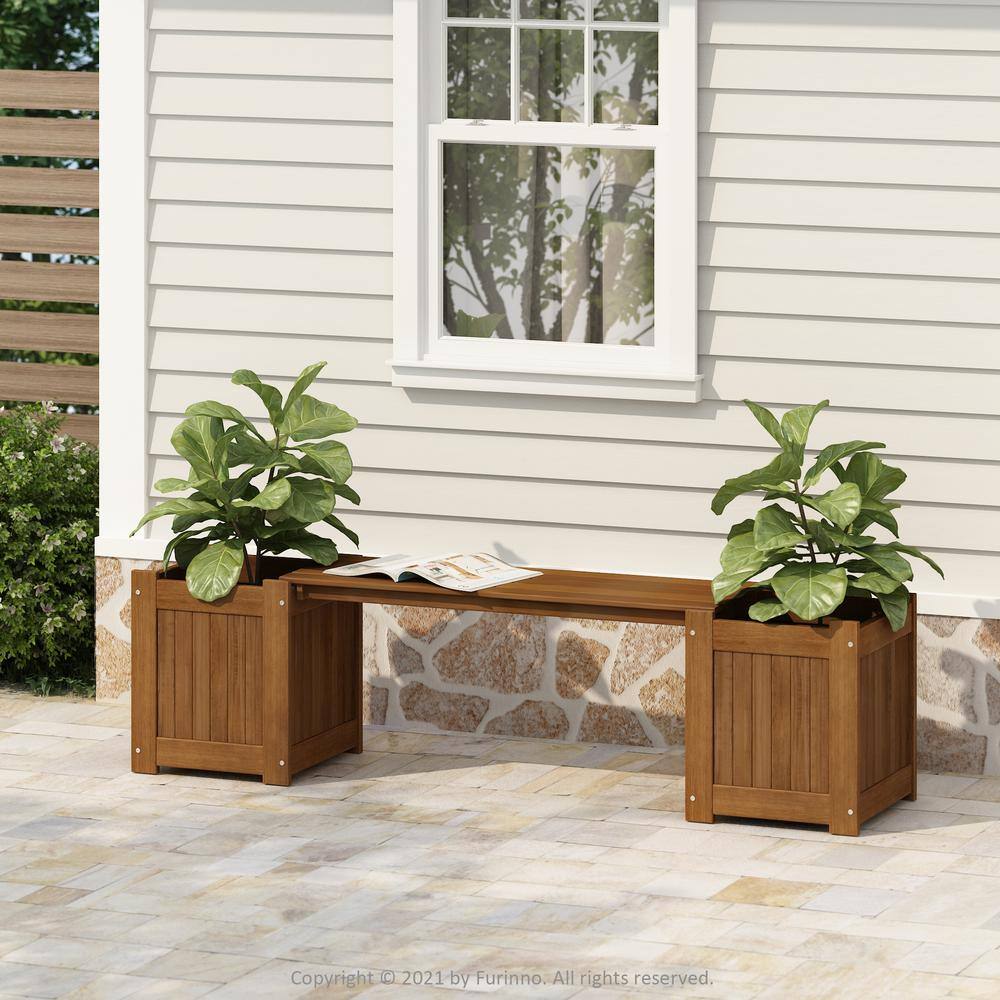 Furinno Tioman Natural Hardwood Planter Box FG16011