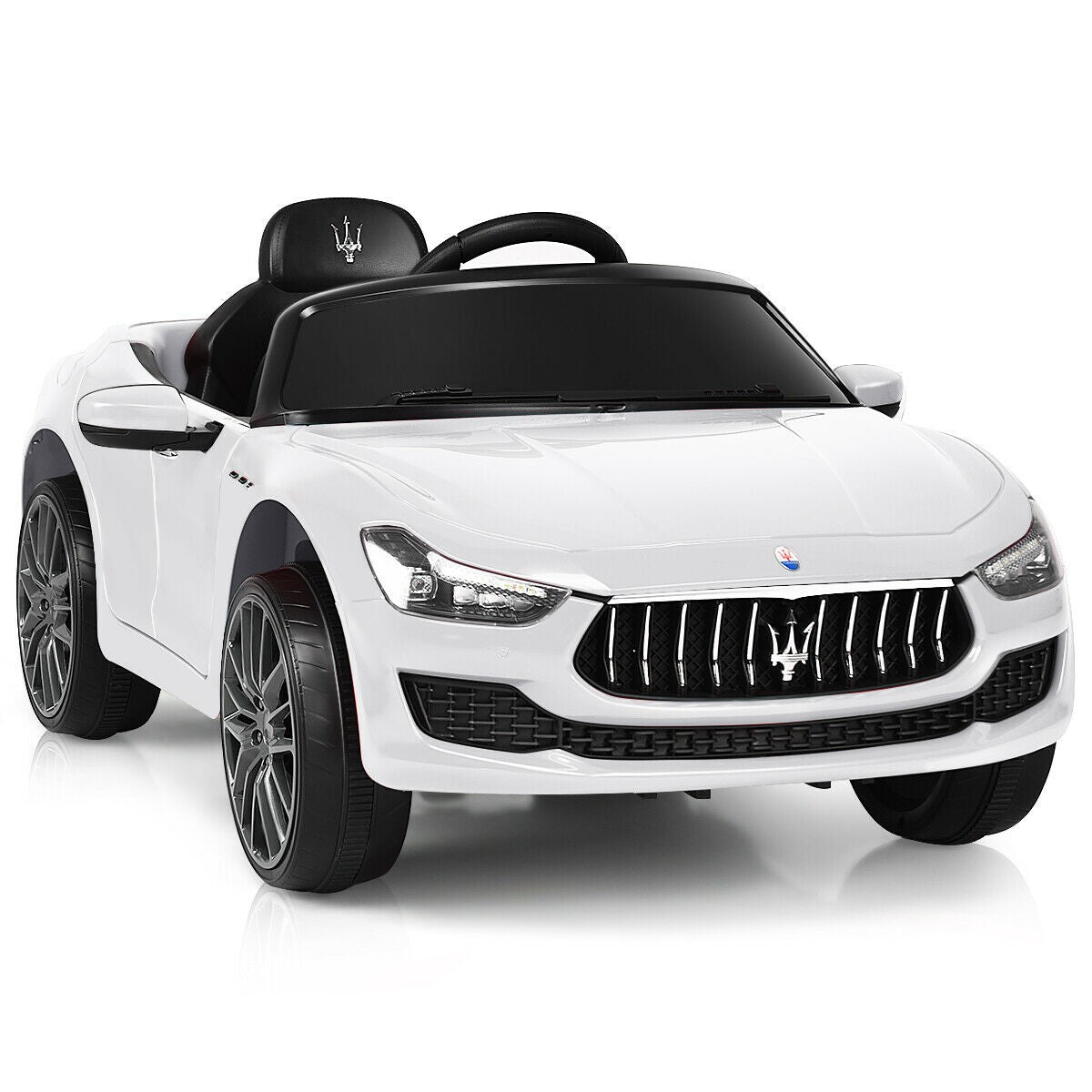 Ride on Car, 12V Licensed Maserati Gbili, Battery Powered Car w/2 Motors