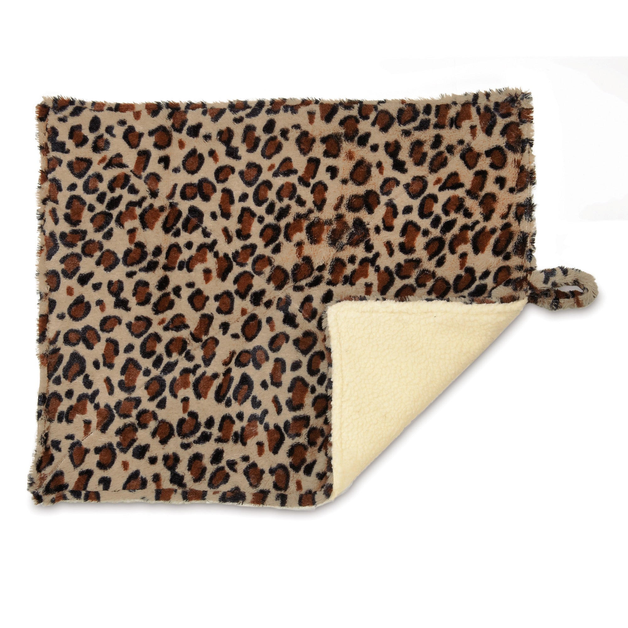 Meow Town ThermaPet Cat Warming Mat， Leopard Brown