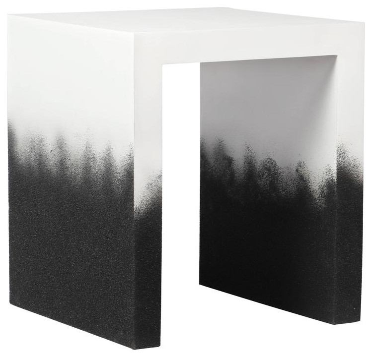 Matra Black and White End Table   Contemporary   Accent Chests And Cabinets   by BisonOffice  Houzz