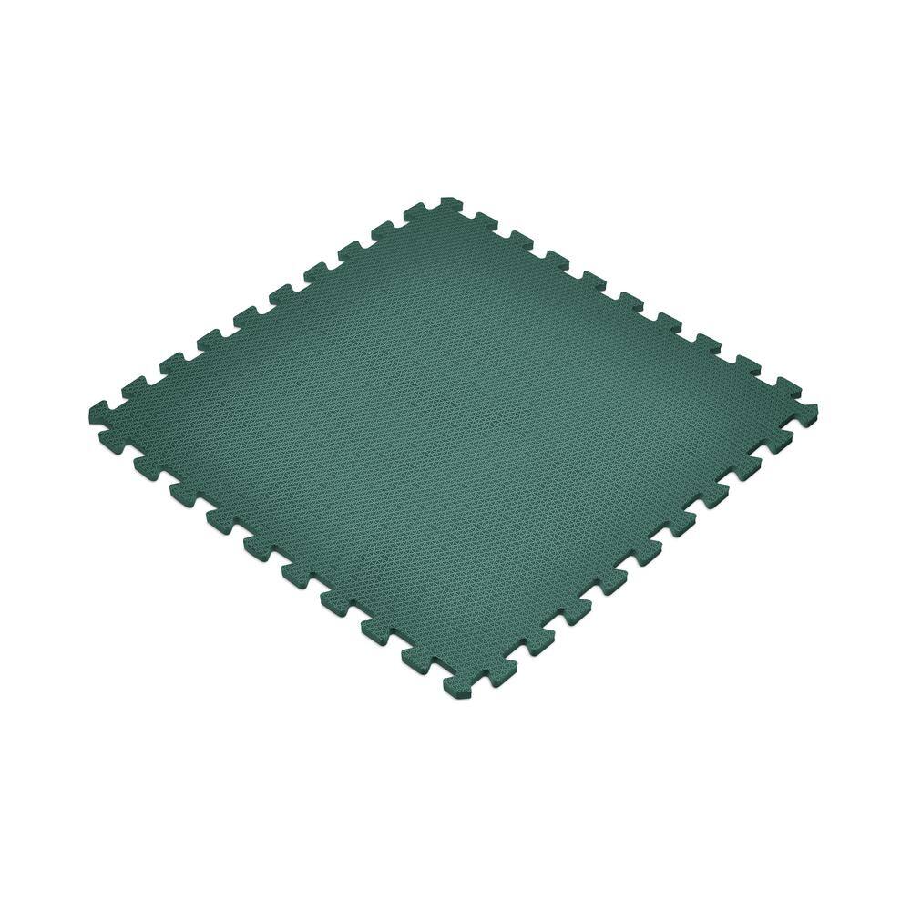 Norsk Dark Green 24 in. x 24 in. EVA Foam Non-Toxic Solid Color Interlocking Tile (54-Tile) 240347_9