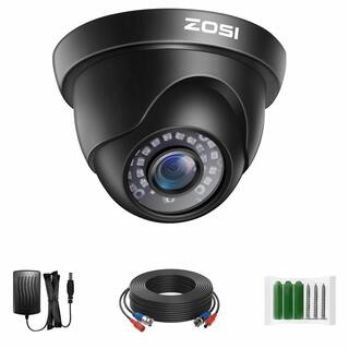 ZOSI Wired 1080p FHD 4-in-1 Outdoor Home Security Camera Compatible for TVICVIAHDCVBS DVR 1AK-4182C-BS