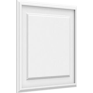 Ekena Millwork 58 in. x 20 in. x 20 in. Legacy Raised Panel White PVC Decorative Wall Panel WALP20X20X062LEG