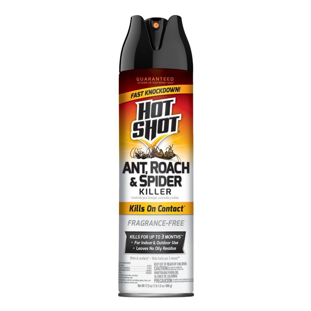 Hot Shot 17.5 oz. Unscented Ant Roach and Spider Aerosol HG-96780